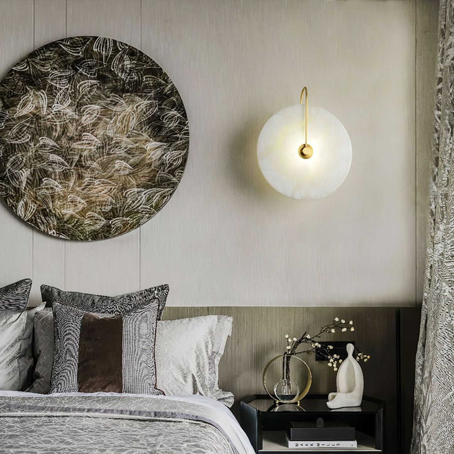 Skorter | Alabaster LED Wall Lamp – Modern Ambient Lighting