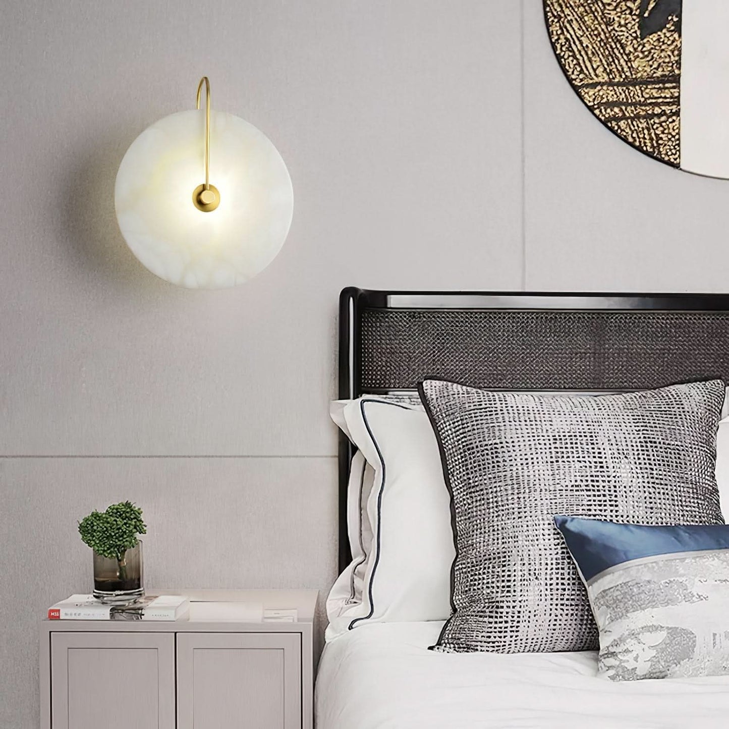 Skorter | Alabaster LED Wall Lamp – Modern Ambient Lighting