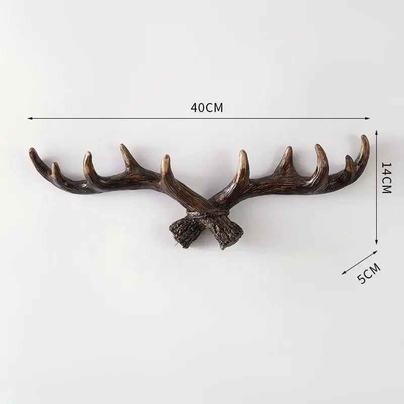 Skorter | Antler Coat Rack - Rustic - Attractive Coat Rack/Decor - Deer Antlers - Hall