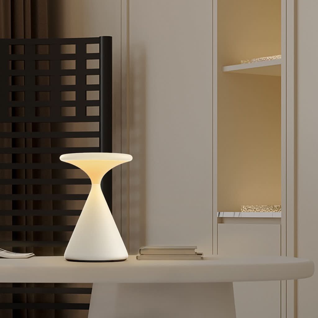 Skorter | Hourglass Cordless LED Table Lamp with Touch Dimmer