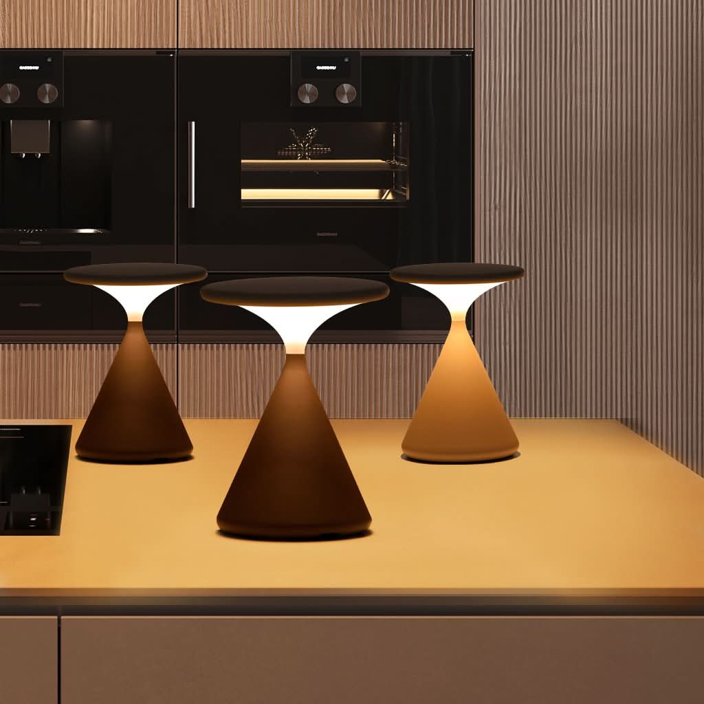 Skorter | Hourglass Cordless LED Table Lamp with Touch Dimmer