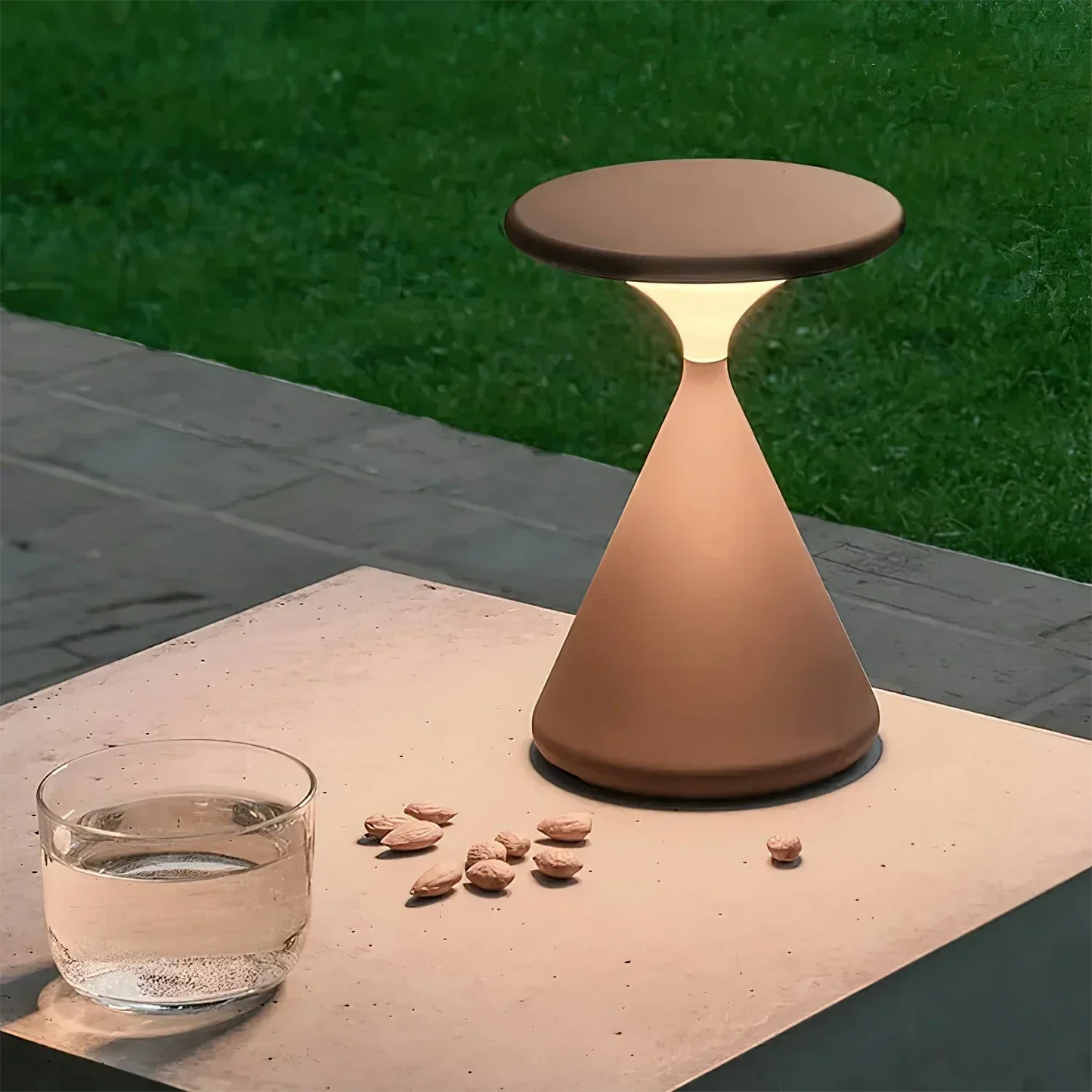 Skorter | Hourglass Cordless LED Table Lamp with Touch Dimmer