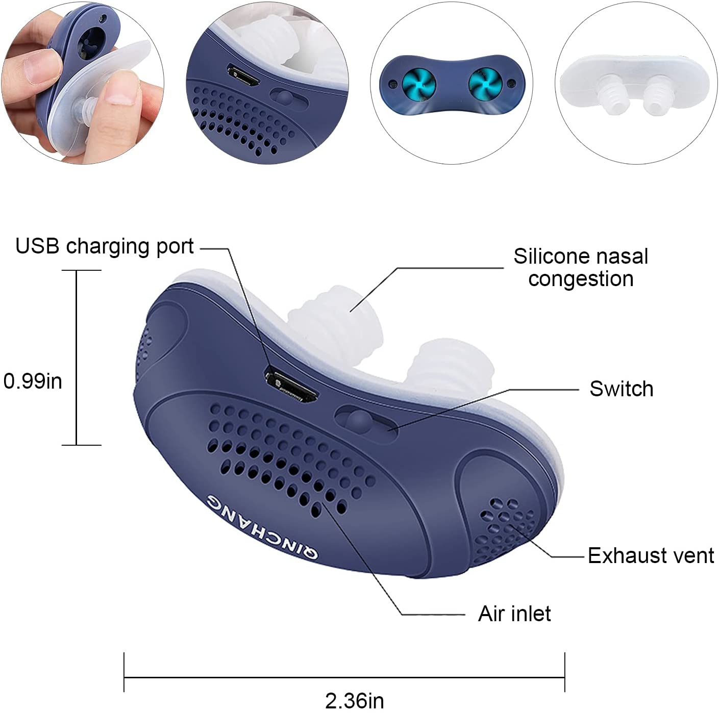 Skorter | Anti-Snoring Device | Tubeless, maskless micro-CPAP