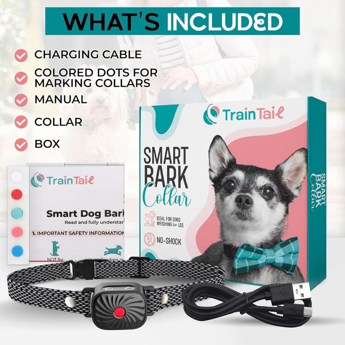 Skorter | Anti-bark collar for small dogs with sound & vibration