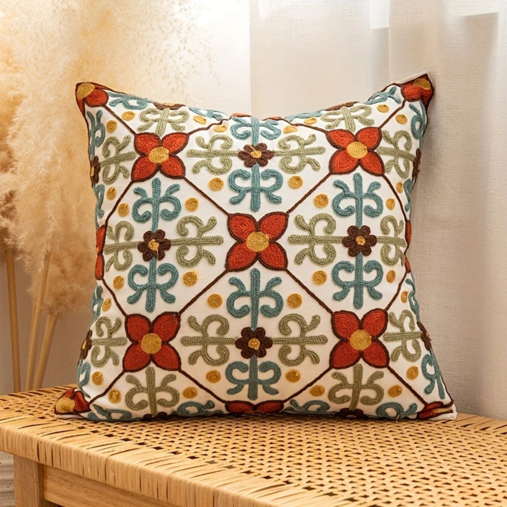Skorter | Aurae Embroidered Vintage Cushion Cover