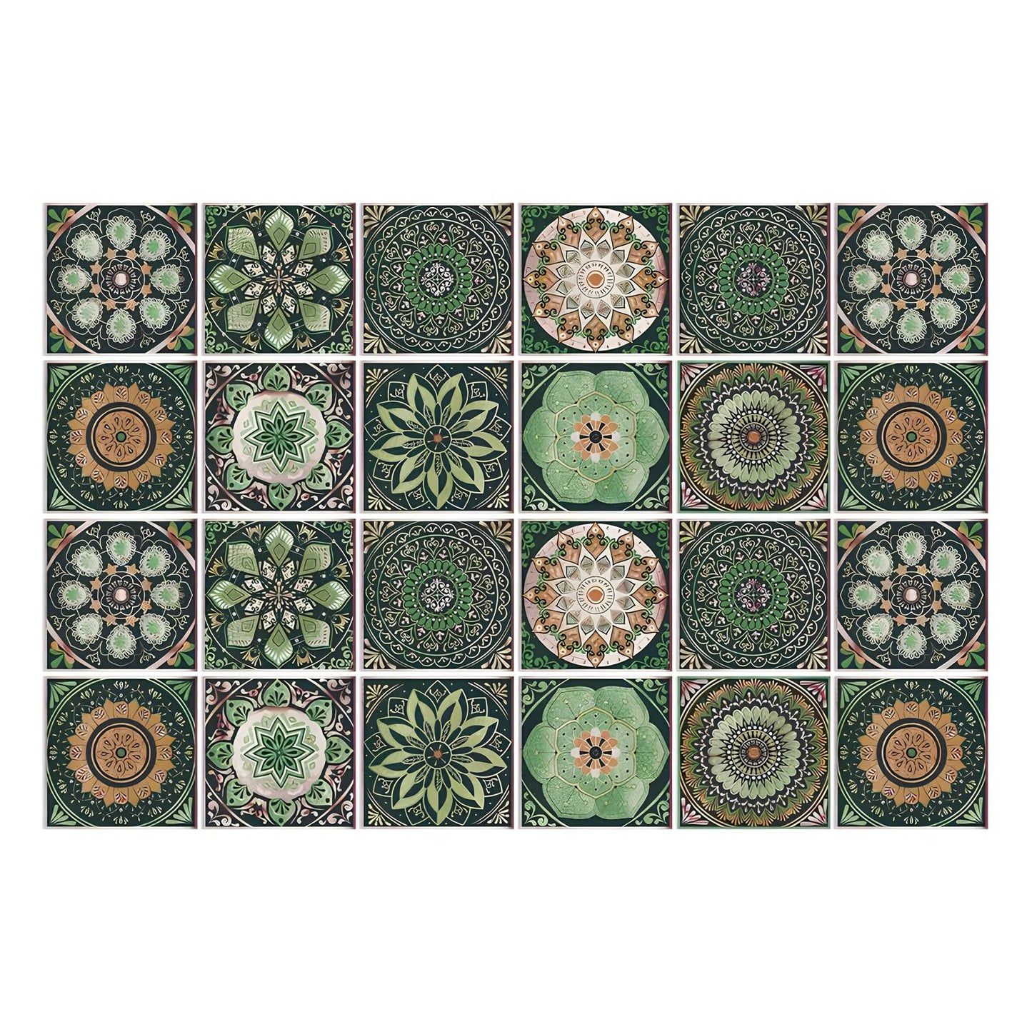 Skorter retro mandala pattern glue