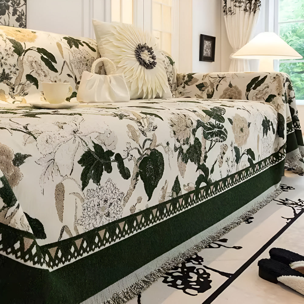 Skorter | Autumn Vines Jacquard Sofa Cover