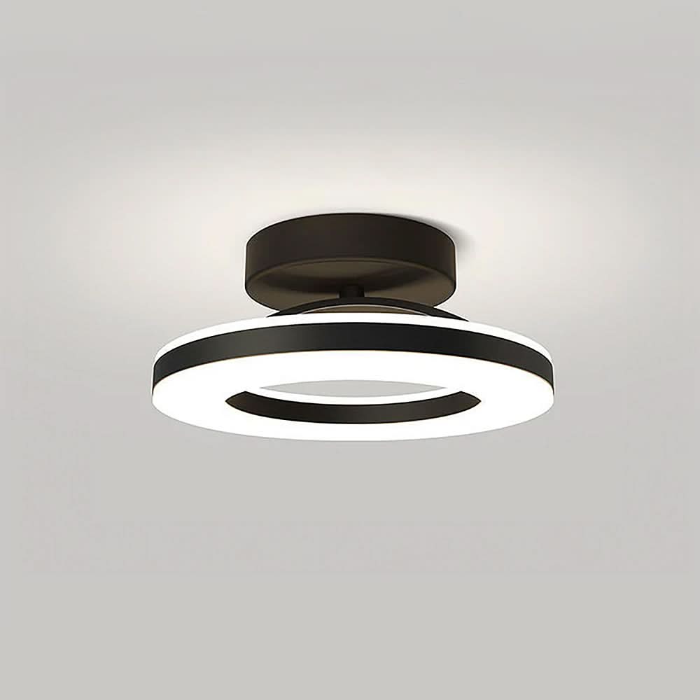 Skorter | ZAYNO Black LED Ceiling Light – Modern Flush Mount