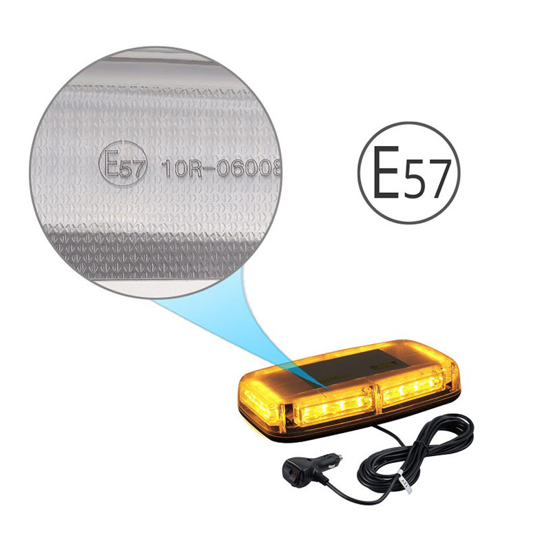 Skorter | COB LED Beacon Flashing Magnetic Emergency Warning Strobe Amber Light 12/24V