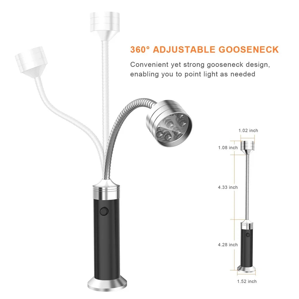 Skorter | Magnetic BBQ Light with 360° Rotation and Bright White LEDs