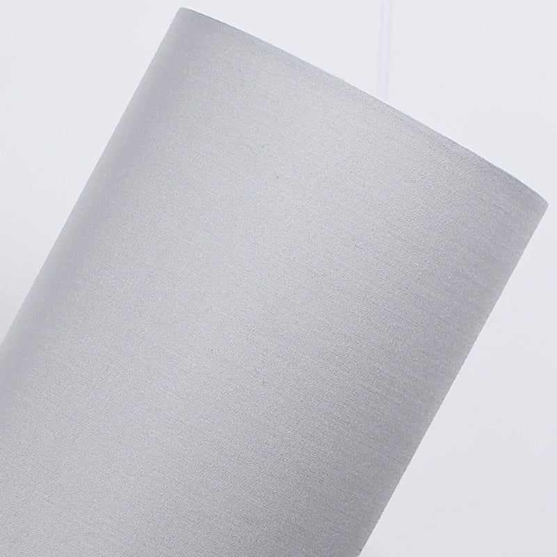 Skorter | Traditional Japanese Cylinder Wood Fabric 1-Light Table Lamp for the Living Room