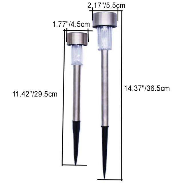Skorter | Modern simplicity solar waterproof stainless steel cylinder LED landscape lighting outdoor light for the garden