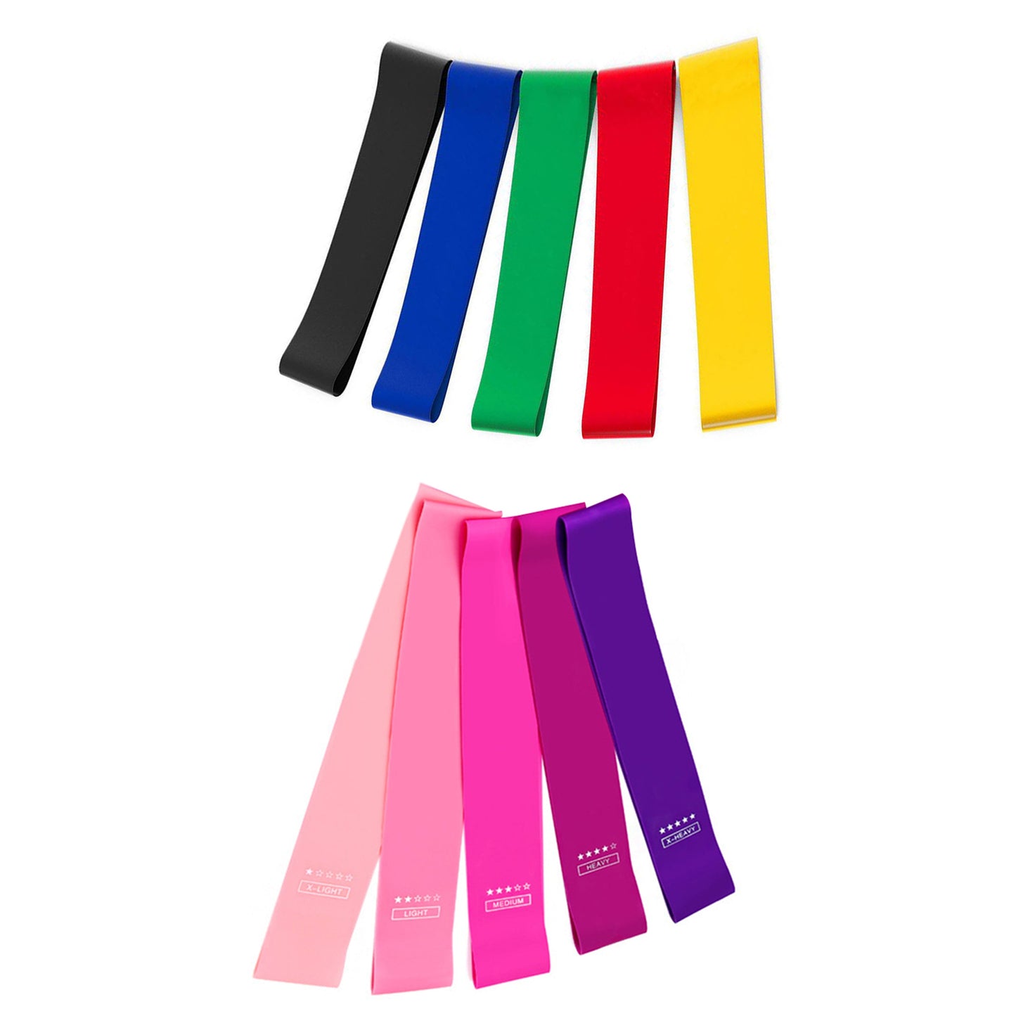 Skorter | 10-Pack: Precision Training Yoga Fitness Exercise Stretching Resistance Bands Loops