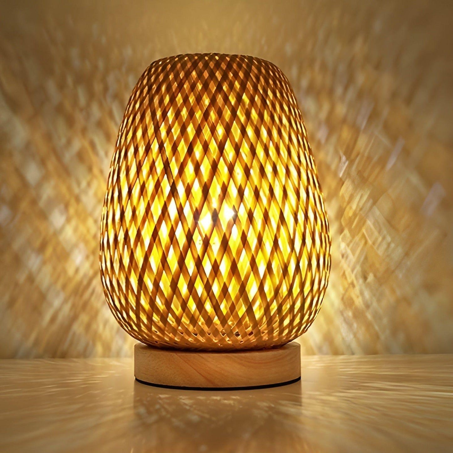 Skorter | Aura Lamp - Bamboo USB-powered Table Lamp for the Bedroom