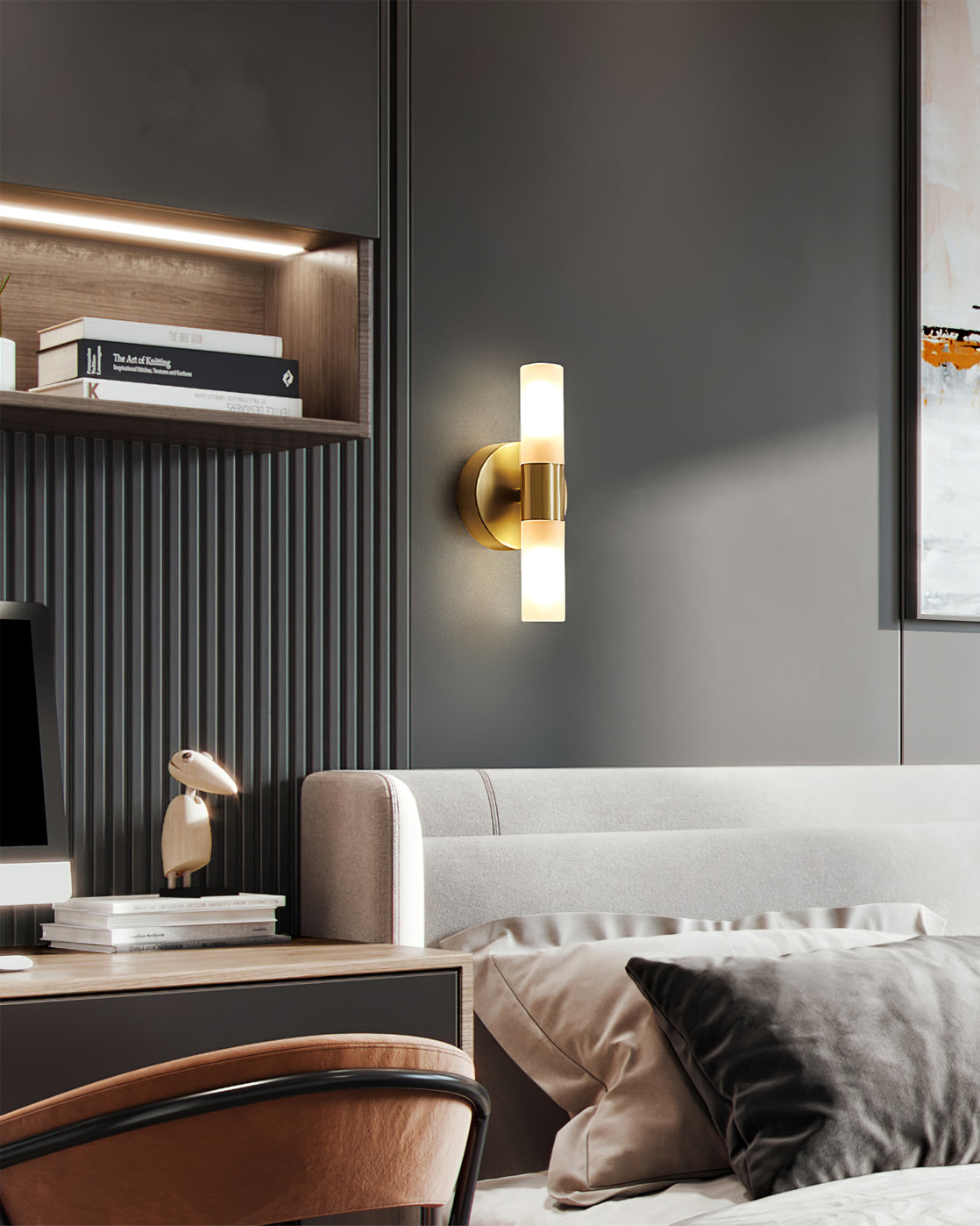 Skorter | CylindraGlow – Chic Cylindrical Wall Lamp for Timeless Ambience