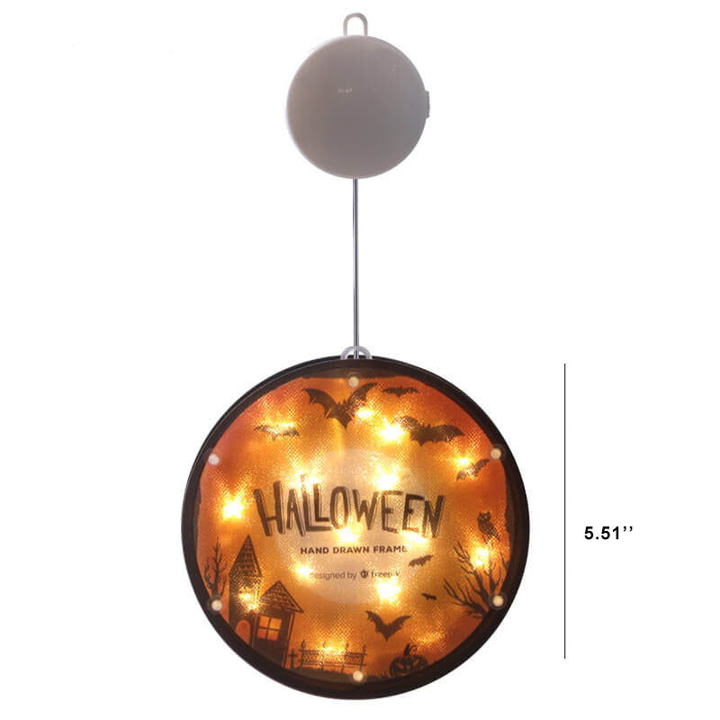 Skorter | Halloween Ghost Colorful Fabric 1-Light Battery LED Adhesive Pendant Lights String