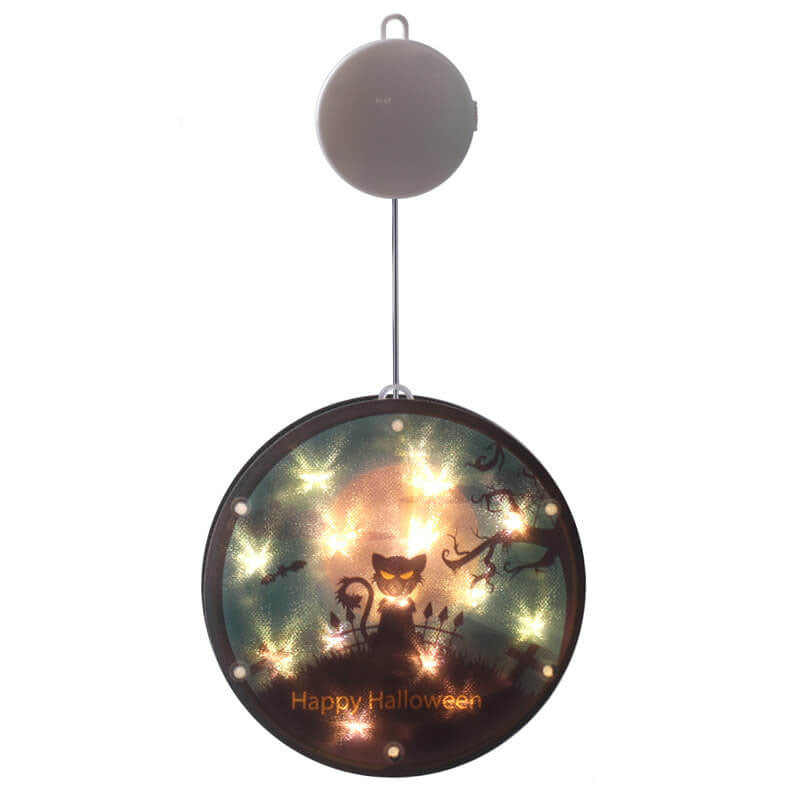 Skorter | Halloween Ghost Colorful Fabric 1-Light Battery LED Adhesive Pendant Lights String