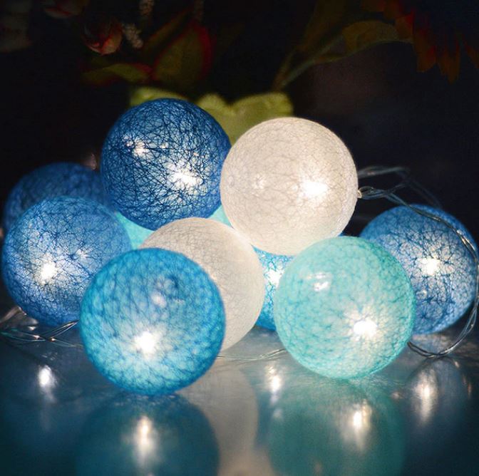 Skorter | Royallure Cotton Balloon String Lights – Cozy Decoration for Home & Celebrations