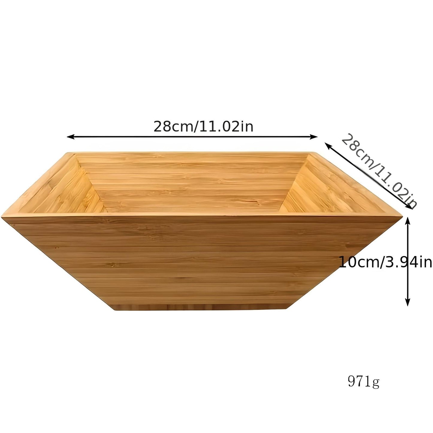 Skorter bamboo bowl and utensils