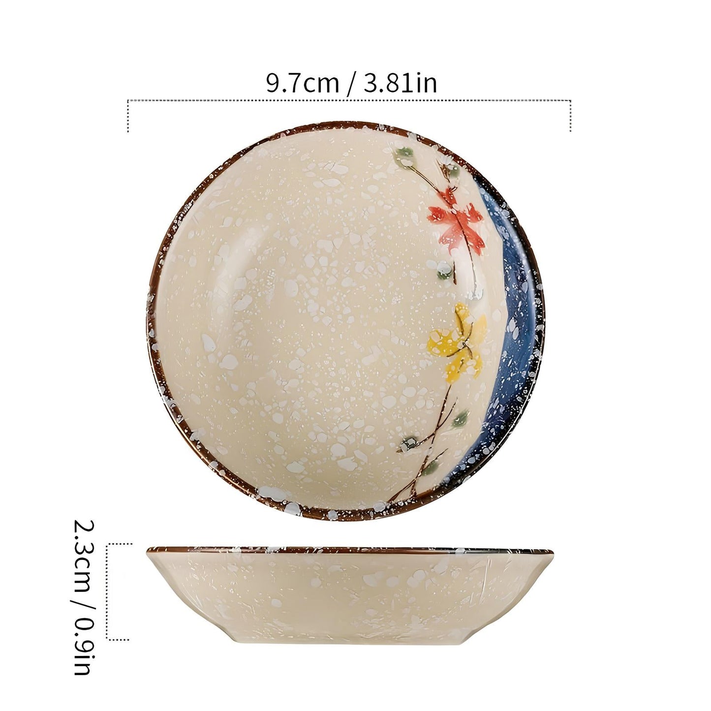 Skorter soy sauces in Japanese ceramics - 6pcs