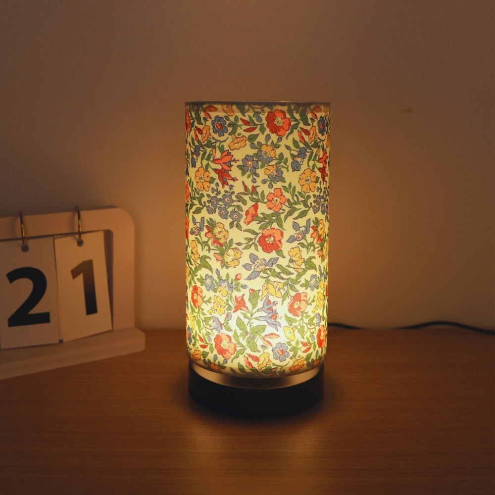 Skorter | Botanical Floral Fabric Lighting Table Lamp