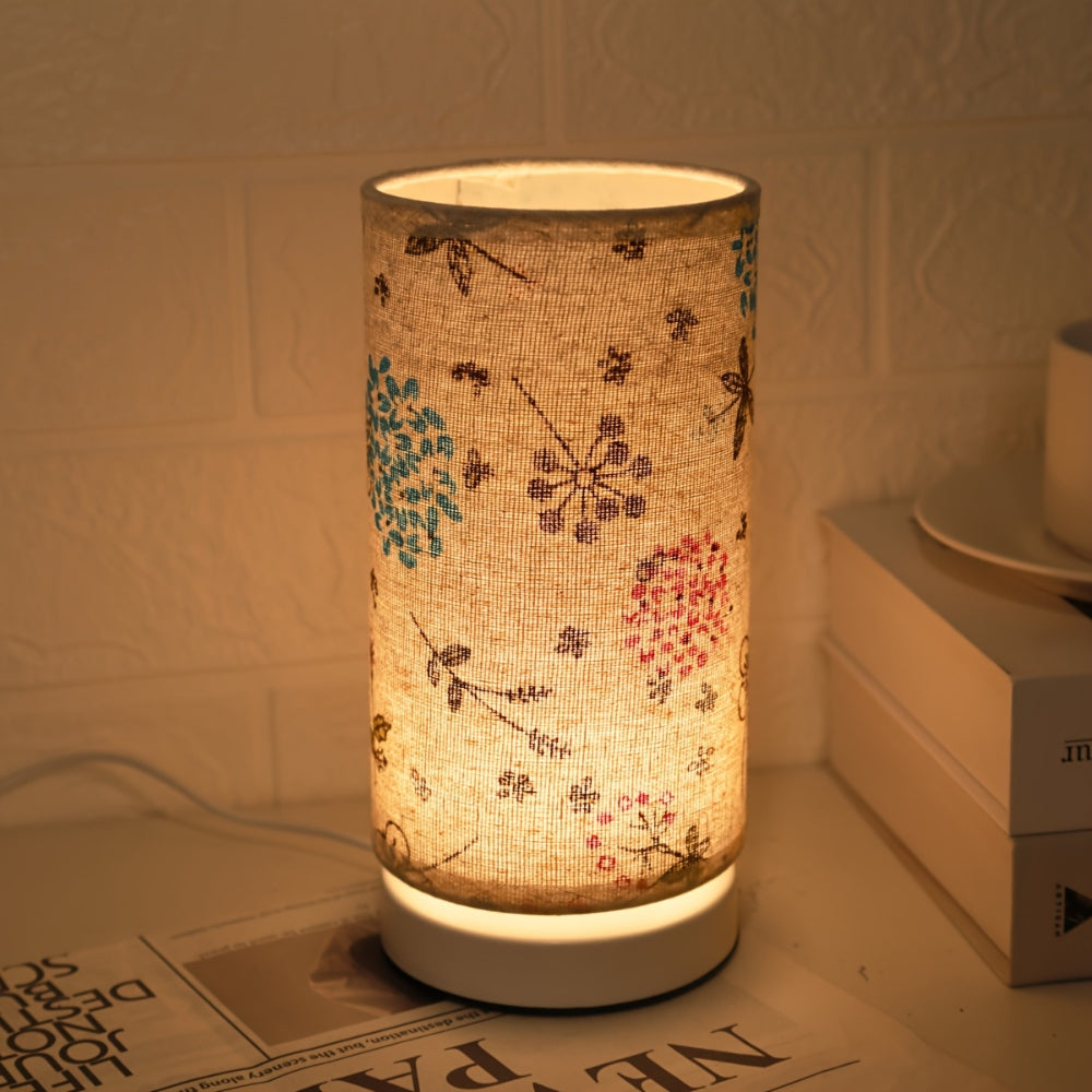 Skorter | Botanical Floral Fabric Lighting Table Lamp