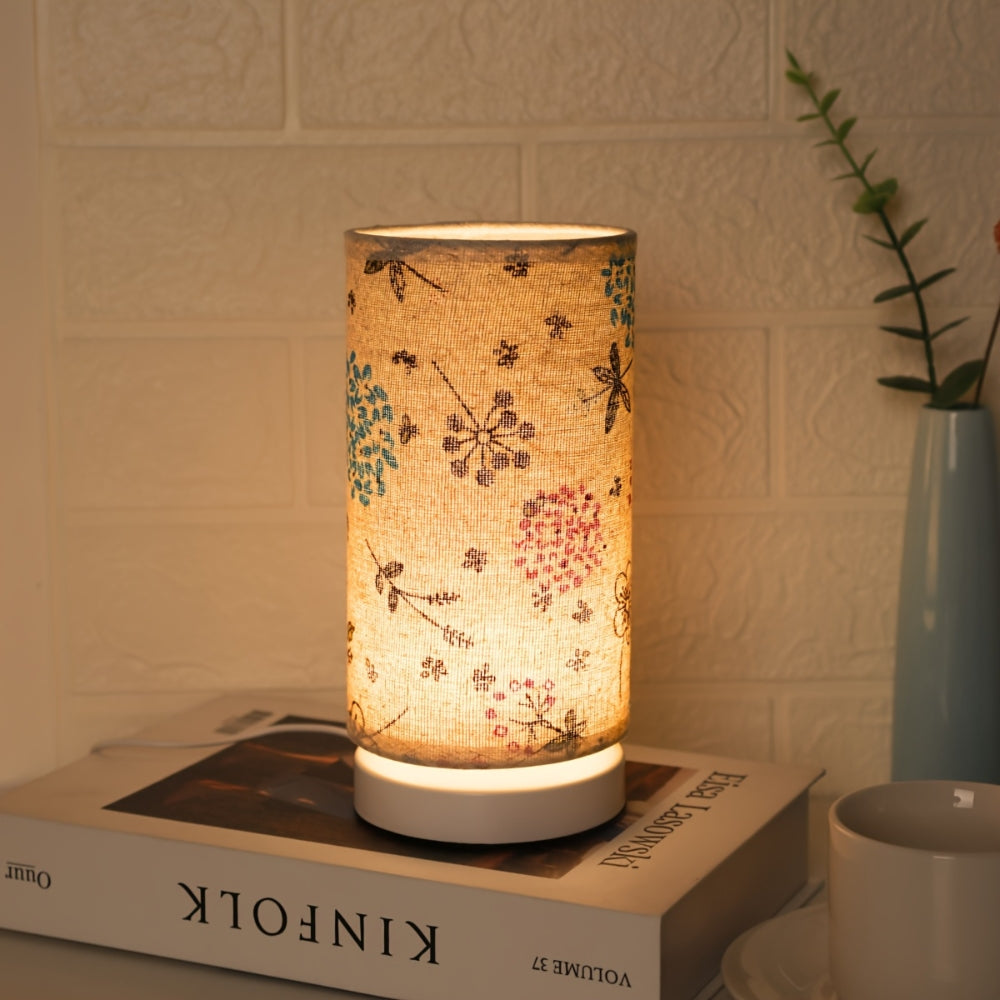 Skorter | Botanical Floral Fabric Lighting Table Lamp