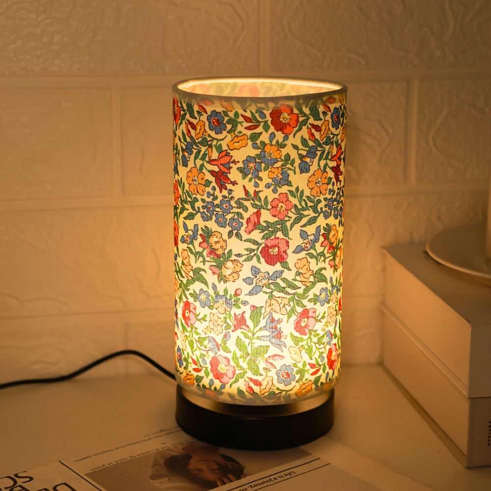 Skorter | Botanical Floral Fabric Lighting Table Lamp