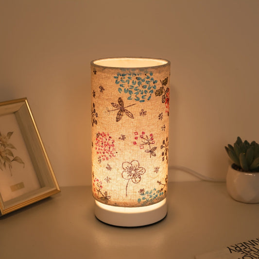 Skorter | Botanical Floral Fabric Lighting Table Lamp