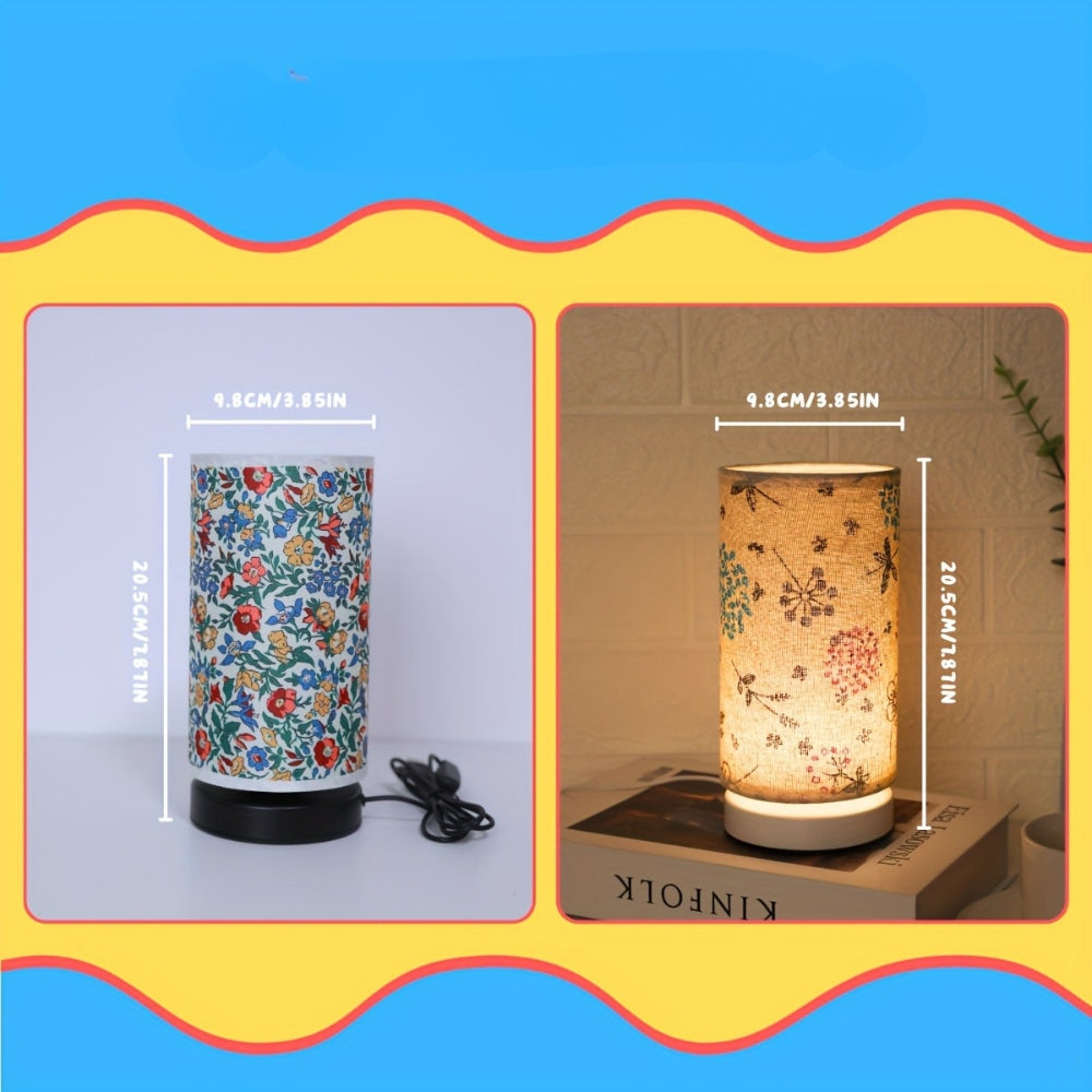 Skorter | Botanical Floral Fabric Lighting Table Lamp