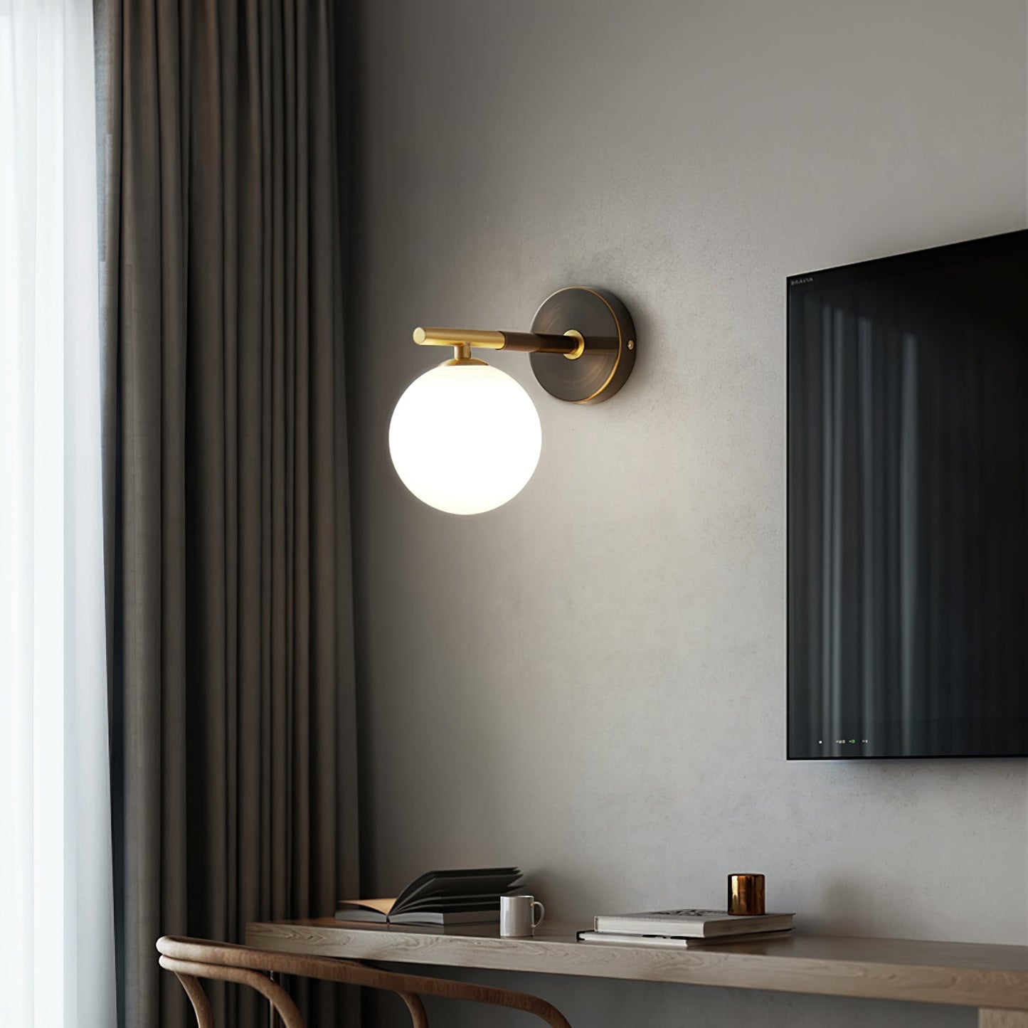 Skorter | GlobalGlow – Gold Wall Lamp with Global Inspiration