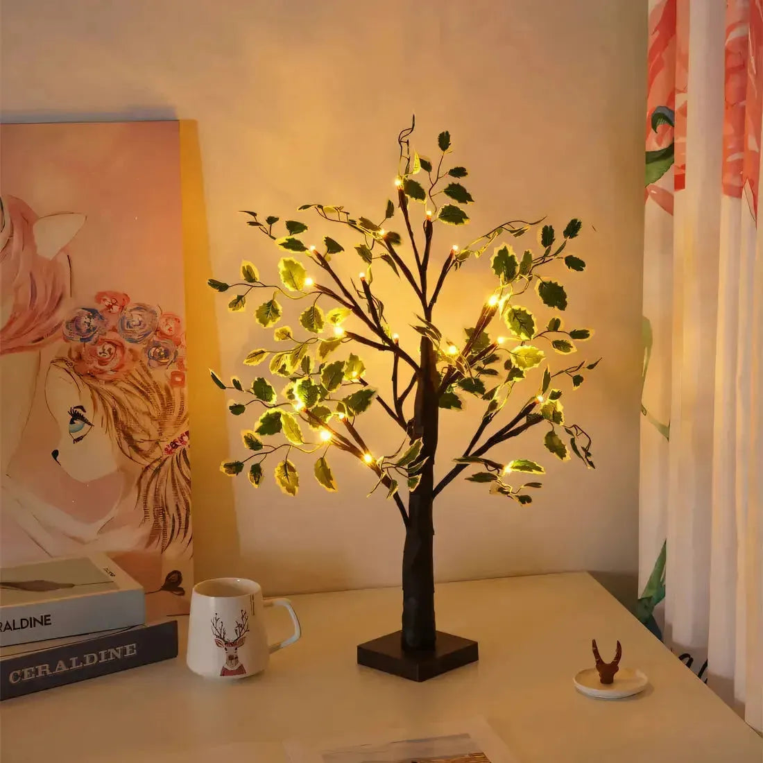 Skorter | BrightTree LED Lamp – Illuminated Tree Light for Home Décor and Ambient Lighting