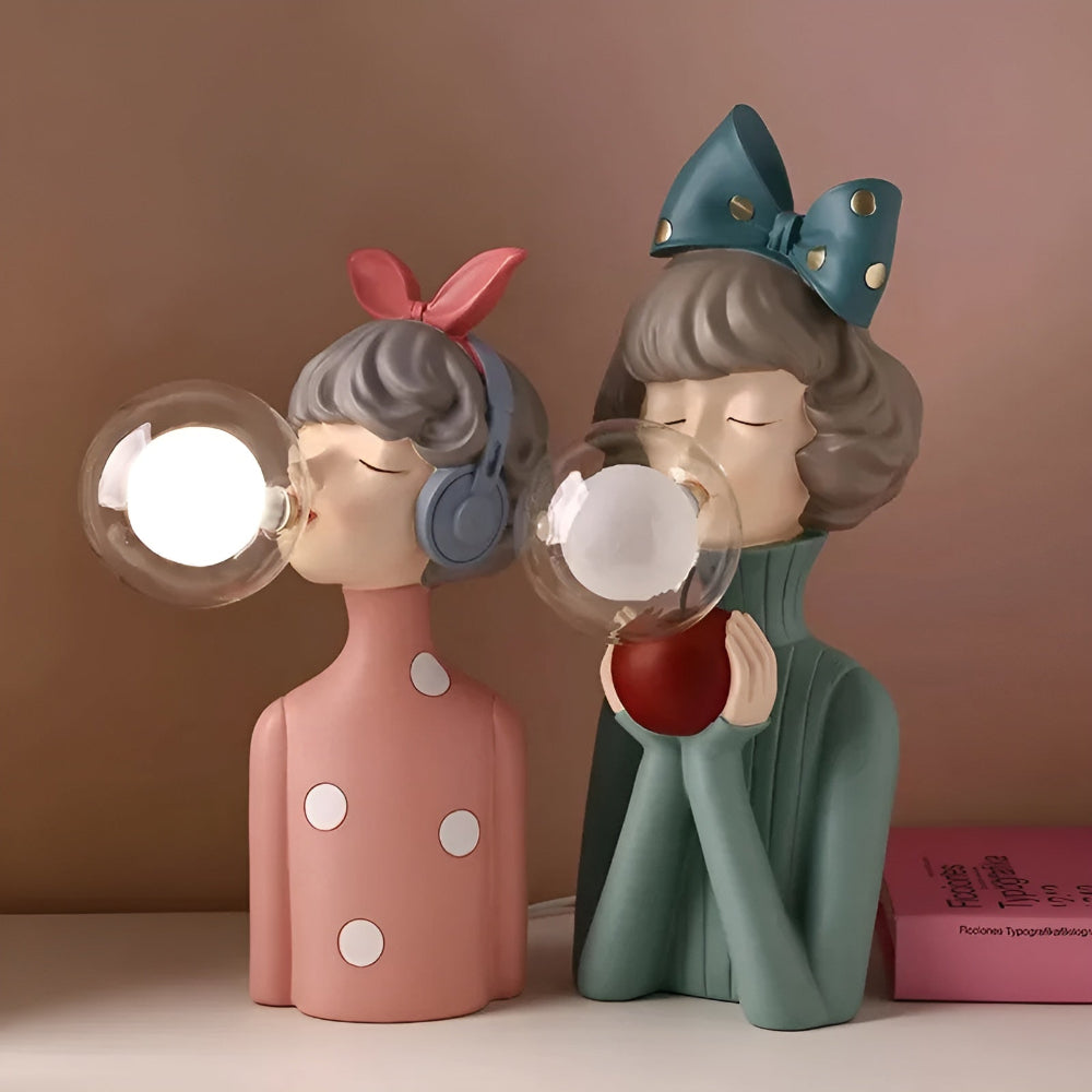 Skorter | BubbleFairies Table Lamp – Enchanting Quartet Cartoon Girl Figurine Light