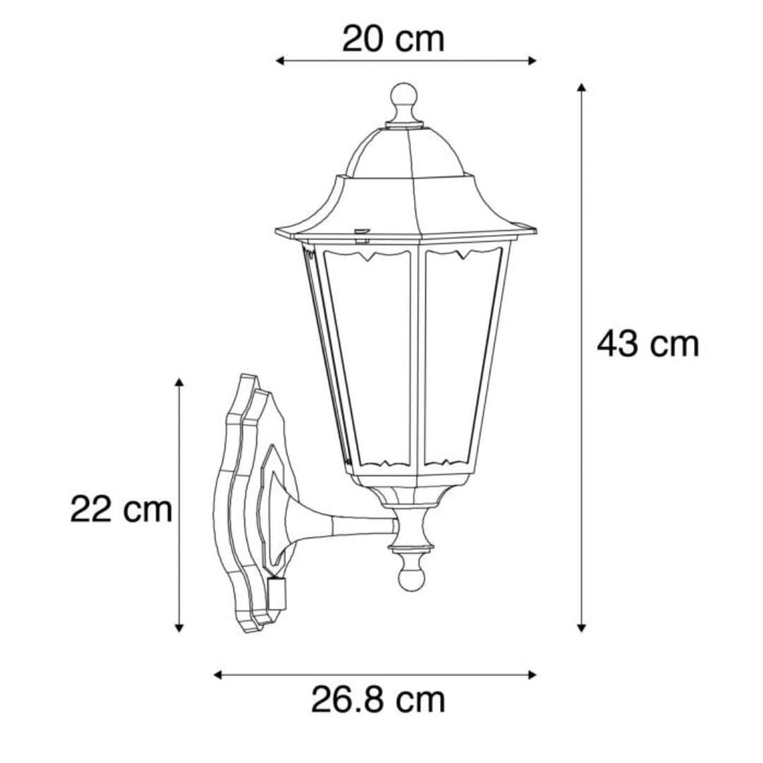 Skorter | Glow Sensor - Outdoor Wall Lamp Black with Motion Sensor