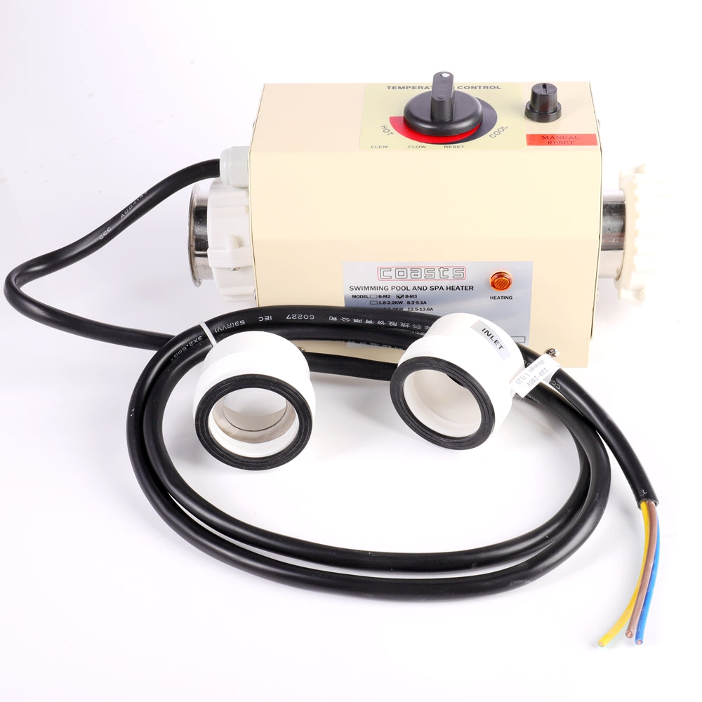 Digital Thermostat 220V 3KW Swimming Pool Heater Hot Water Thermostat for Bathtub Swimming Pool Spa Large Small Spas