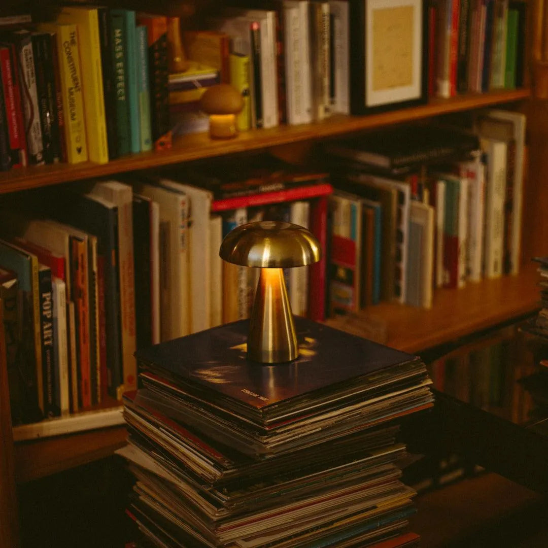 Skorter | Portable Metal Touch Lamp | Brass Gold