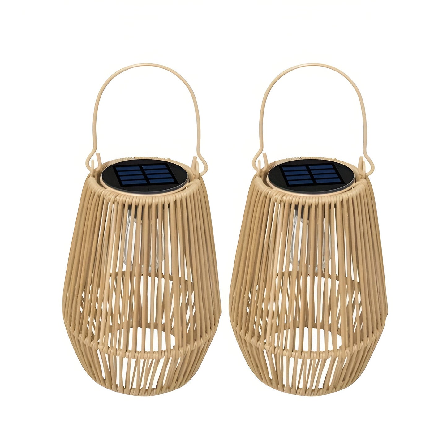 Skorter | CageRattan – Bamboo Solar Garden Light – Waterproof Hanging Lantern