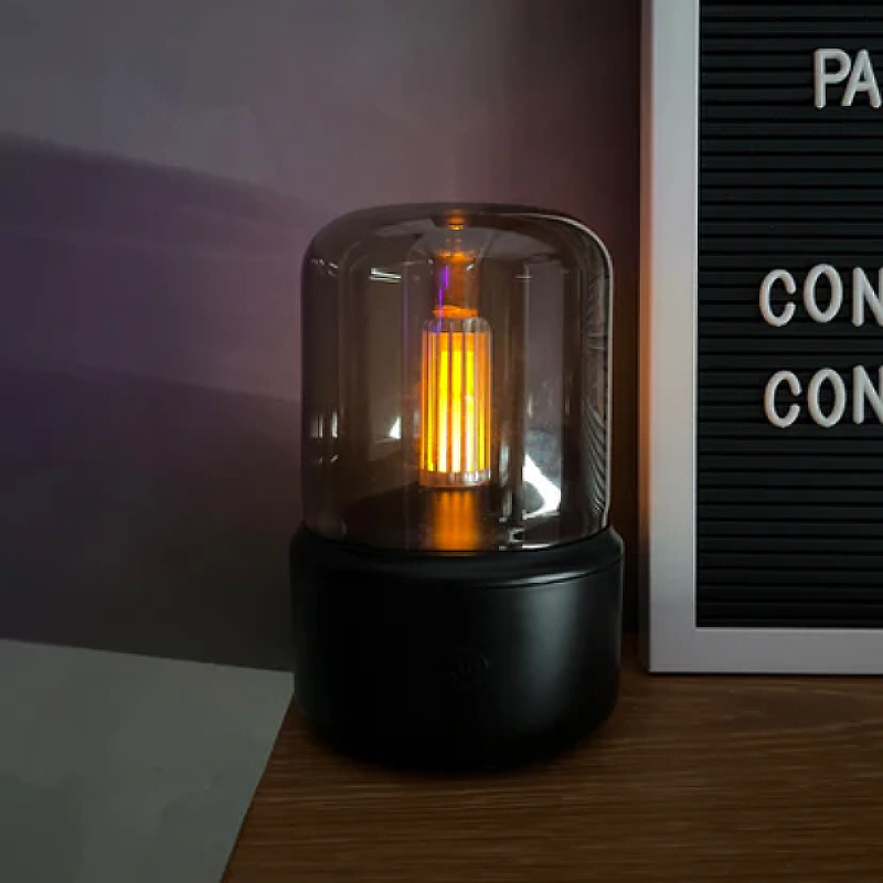 Skorter | Elegant Aroma Diffuser Lamp with LED Flame – Aromatherapy Electric Diffuser for Essential Oils, Stylish Decoration