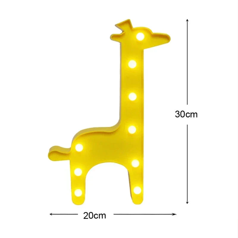 Skorter | LumiZoo - LED Giraffe Nightlight for Kids, Dimmable Table Lamp & Bedroom Decoration