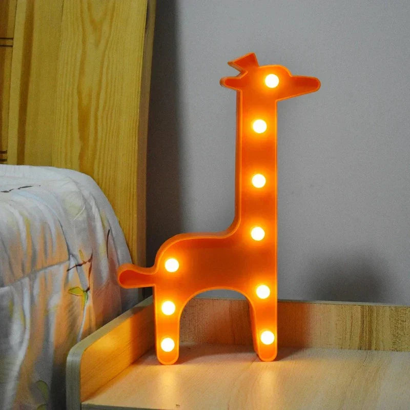 Skorter | LumiZoo - LED Giraffe Nightlight for Kids, Dimmable Table Lamp & Bedroom Decoration