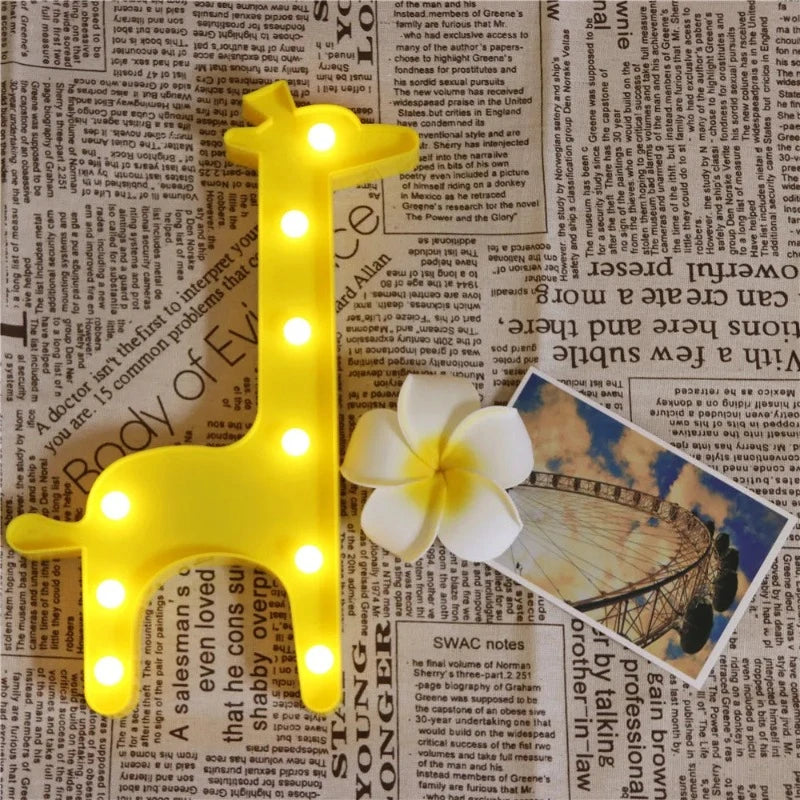 Skorter | LumiZoo - LED Giraffe Nightlight for Kids, Dimmable Table Lamp & Bedroom Decoration