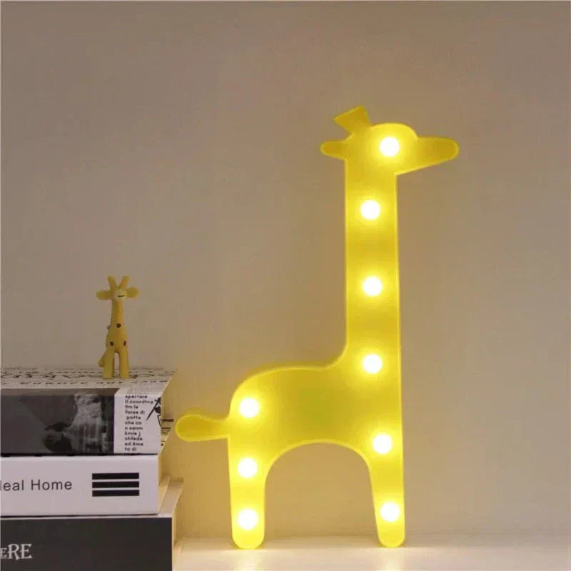 Skorter | LumiZoo - LED Giraffe Nightlight for Kids, Dimmable Table Lamp & Bedroom Decoration