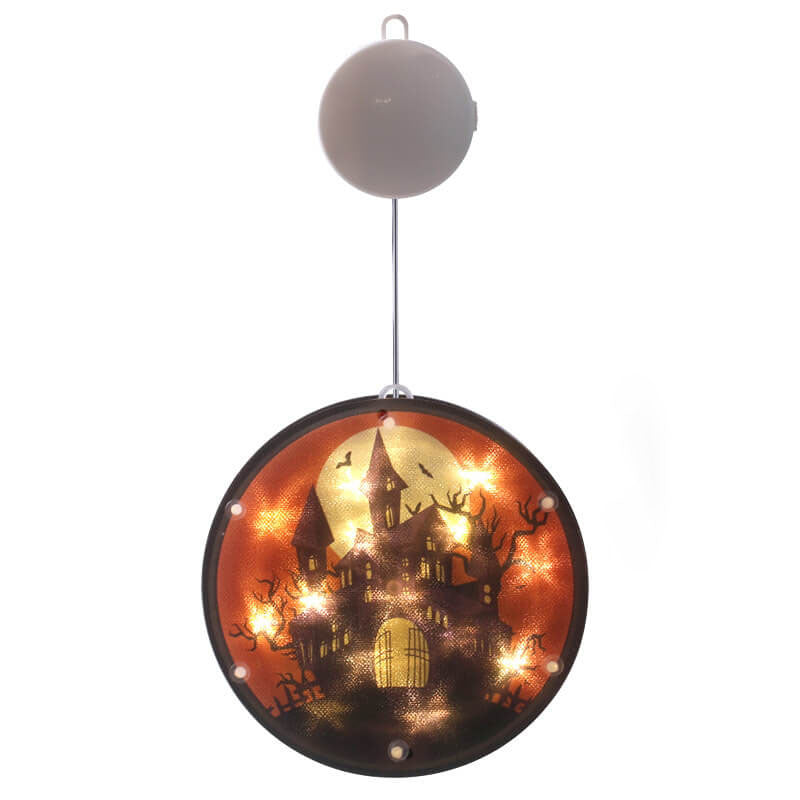 Skorter | Halloween Ghost Colorful Fabric 1-Light Battery LED Adhesive Pendant Lights String