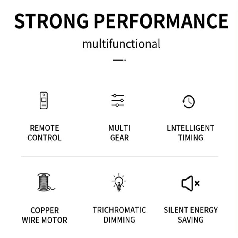 Skorter | Smart Bedroom Ceiling Fan with LED Lights