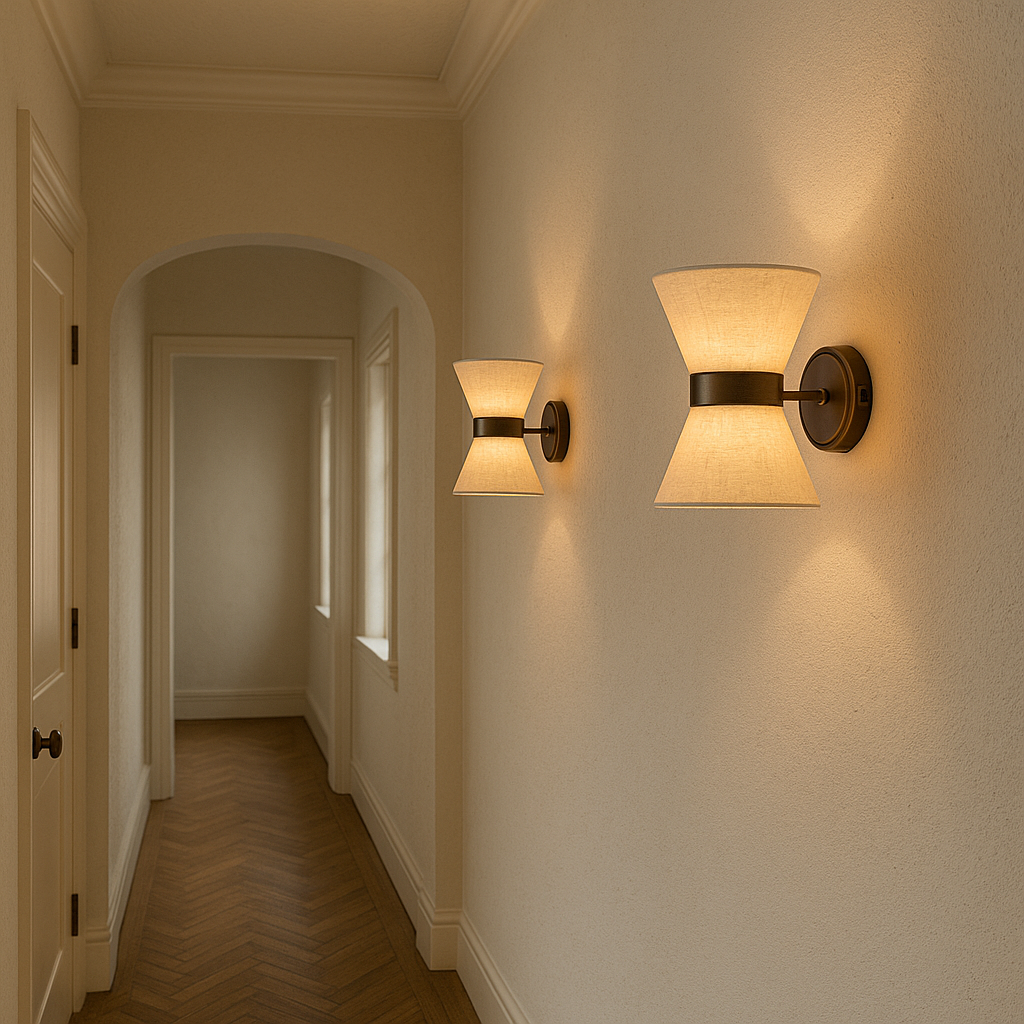Skorter | Silk Shade Wall Lamp – Modern Wabi Sabi Design