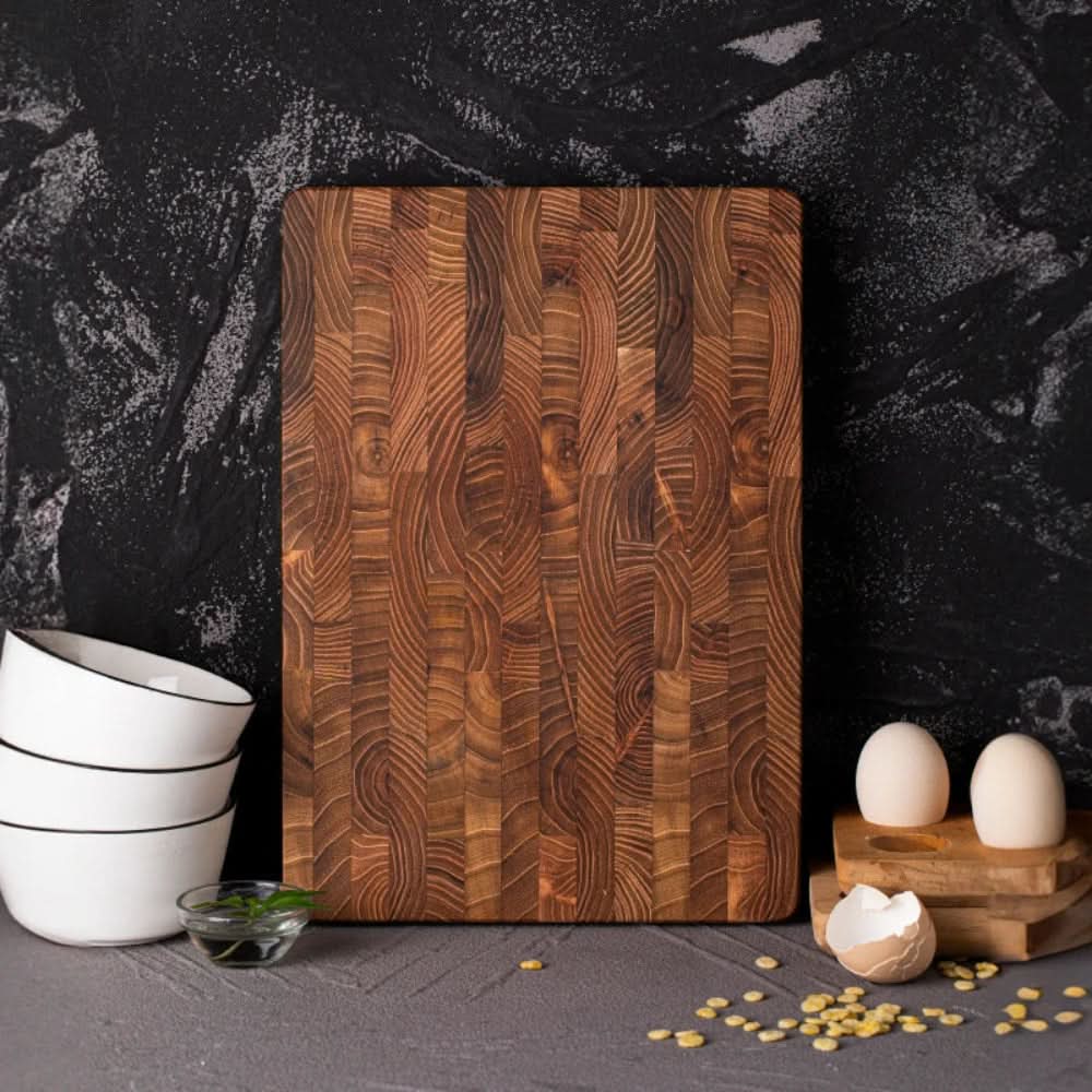 Skorter | End-Grain Wooden Cutting Board – Durable Chef Chopping Block