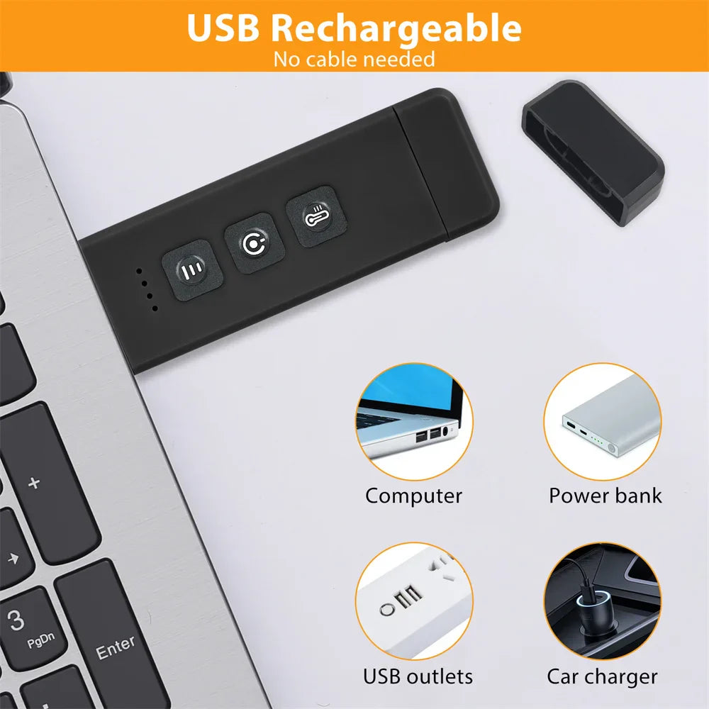 Skorter | Clip-on book light, USB rechargeable reading light with timer, portable LED bookmark light for bedside & desk