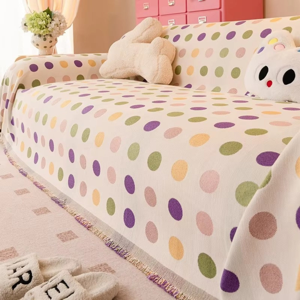 Skorter | Colorful Polka Dot Sofa Cover