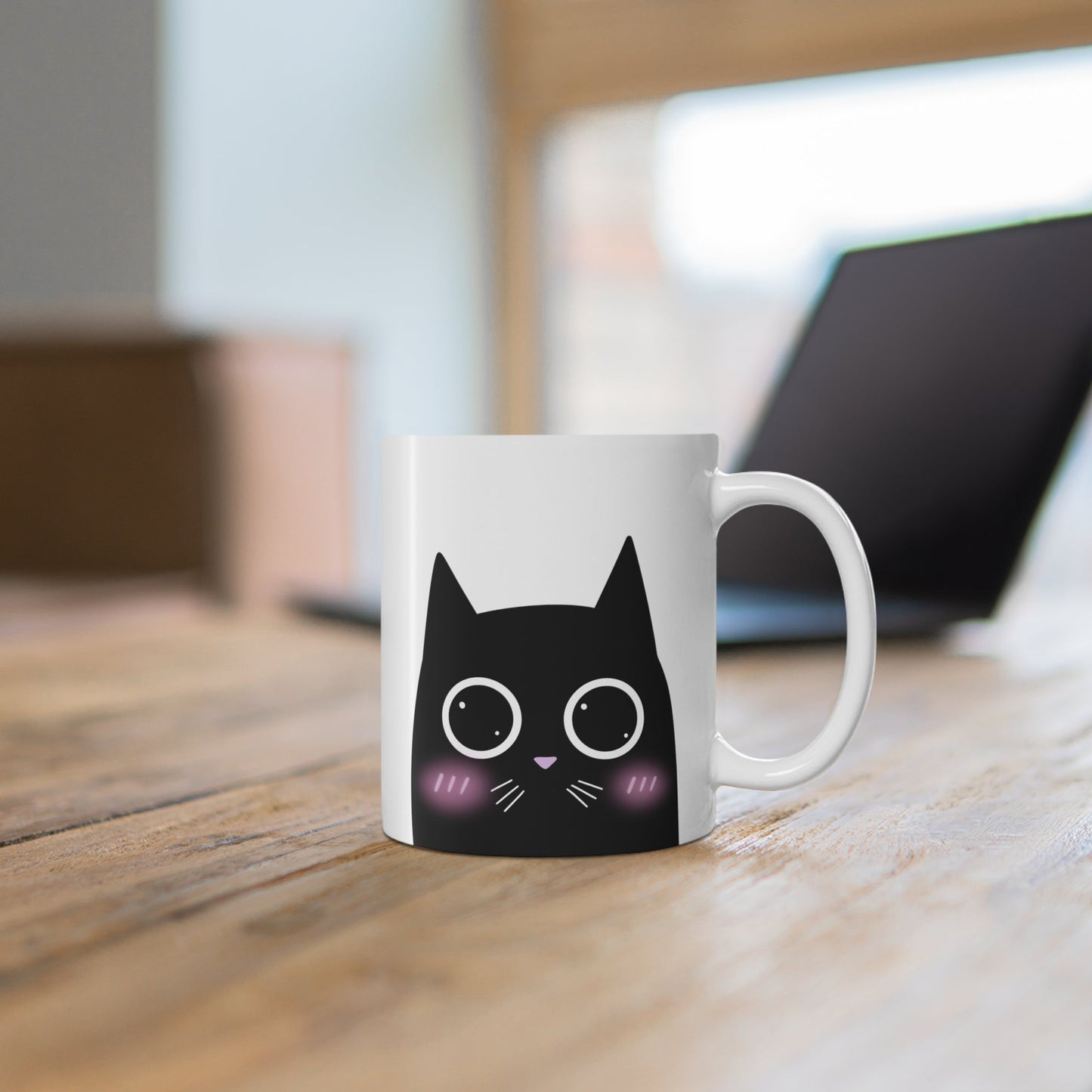 Skorter | Emotional Cat White Mug Set - 2 Pcs