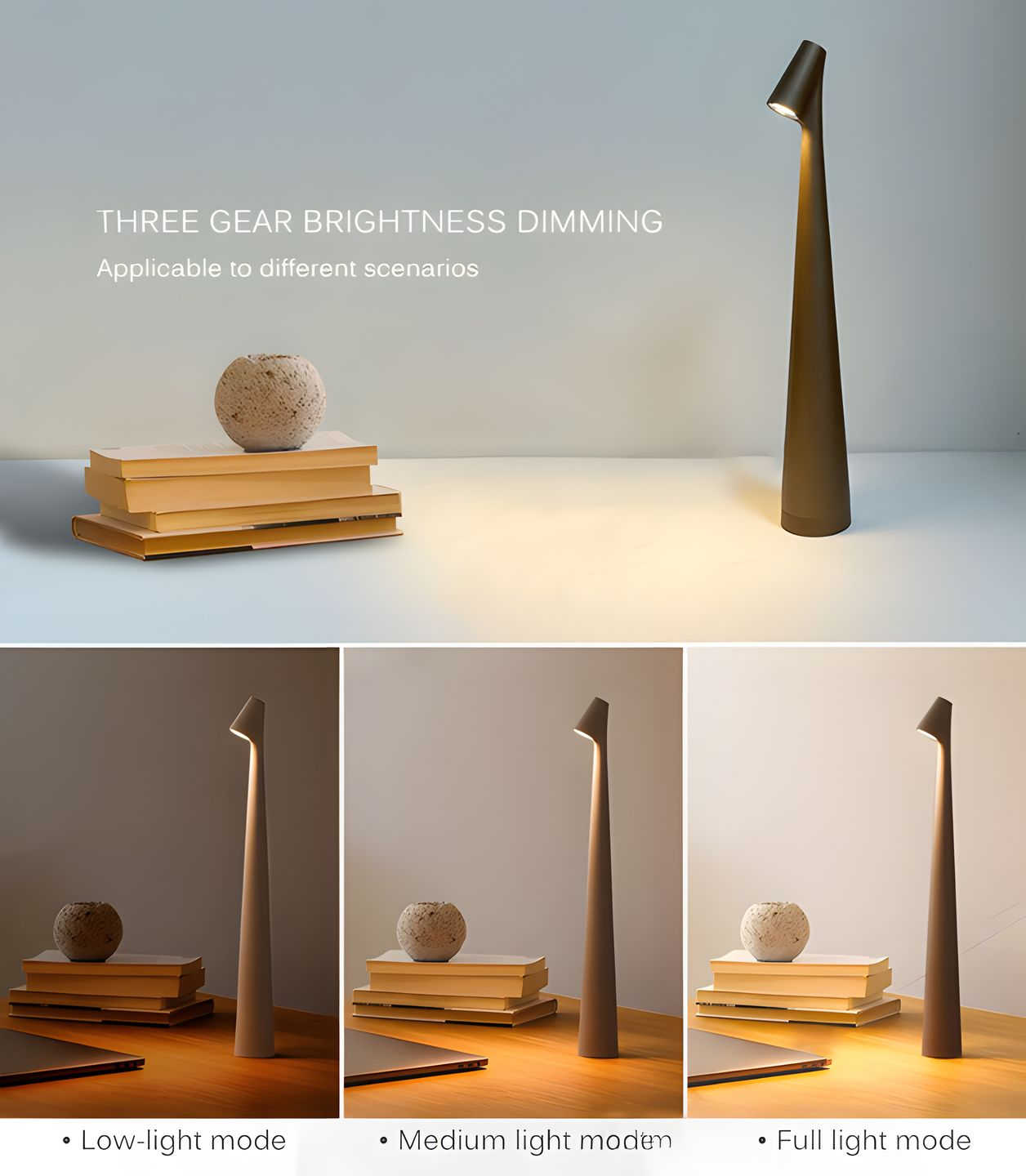 Skorter | LunaSlim Elegant Table Lamp with Wireless Functionality